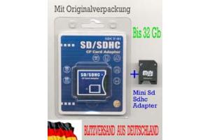 CompactFlash Card Adapter CF Compact Flash auf SD SDHC Micro Bis